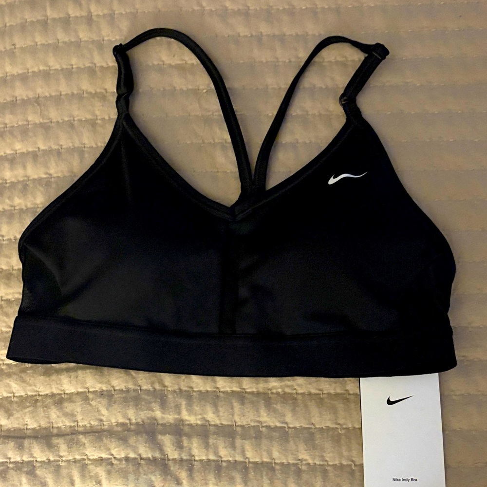 Nike Women's Black V-Neck Sports Bra